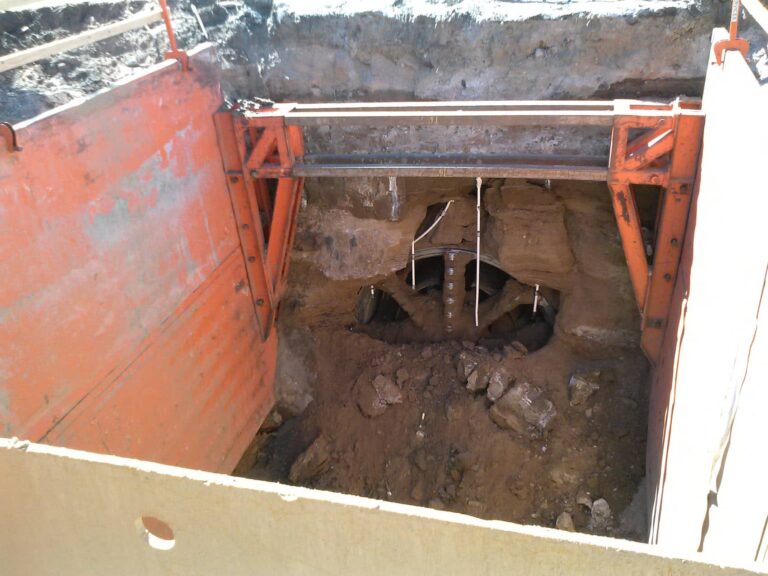 TBM hole through, Dakota Avenue Outfall Tunnel