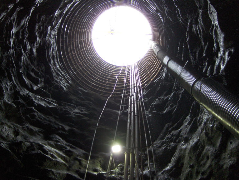 Bi-County Water Tunnel Shaft looking up