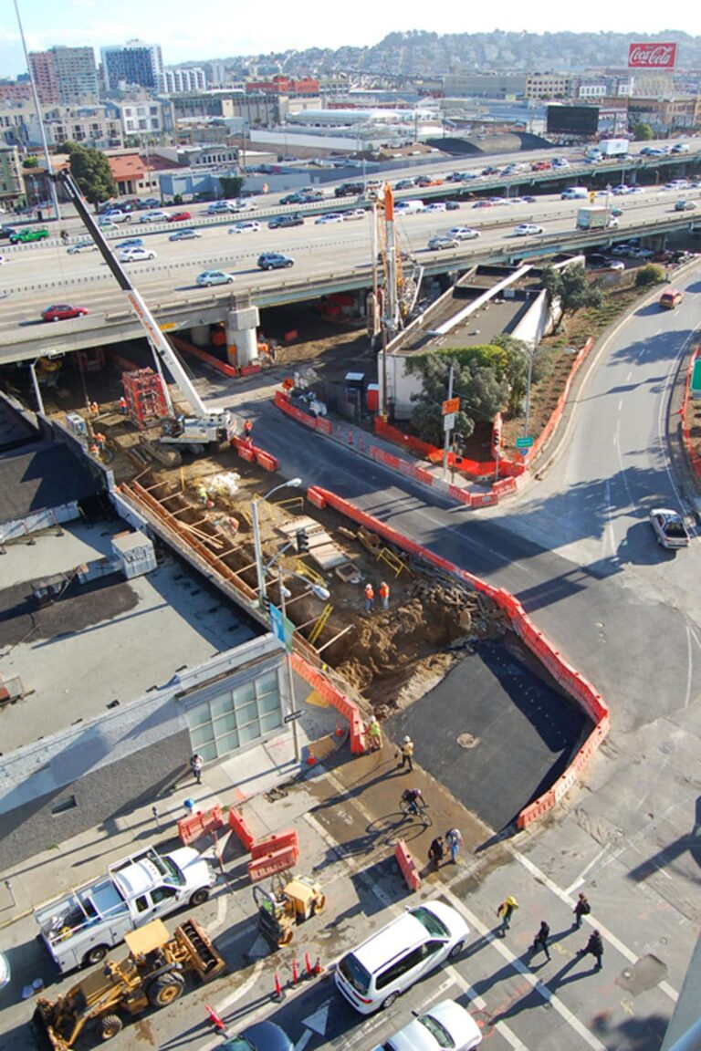 Aerial view of TBM Launch Box