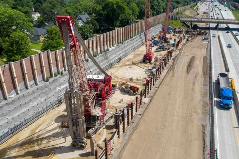 I-35W Stormwater Storage Project Construction