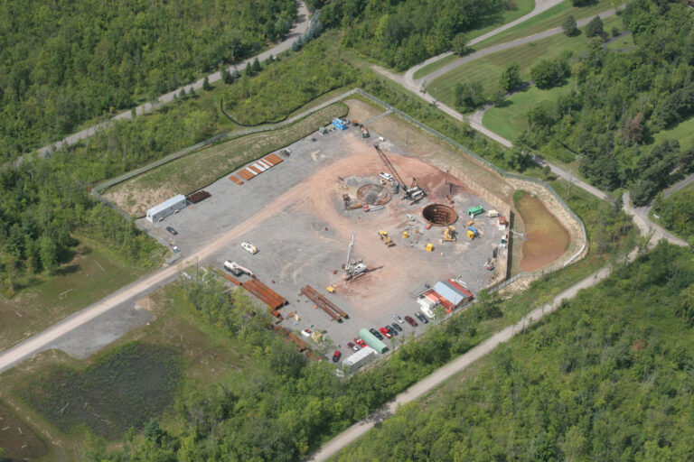 Aerial view Eastside Intake, Webster, NY