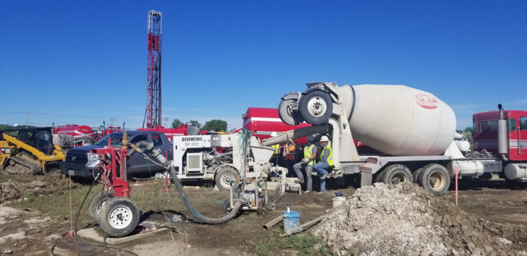 Area K Crew Injecting Grout