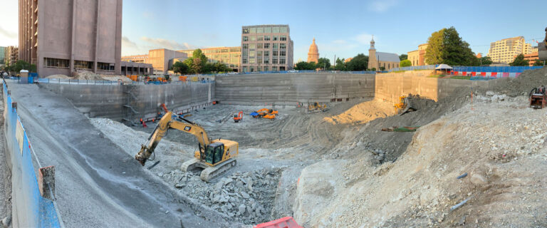 Capitol Complex Phase I excavation, Austin TX