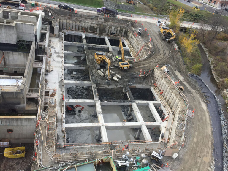 Excavation work, Binghamton-Johnson City, WWTP Restoration