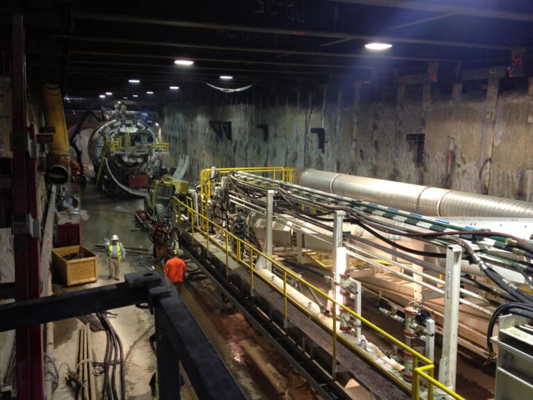 Launch Box beneath roadway and freeway ramp