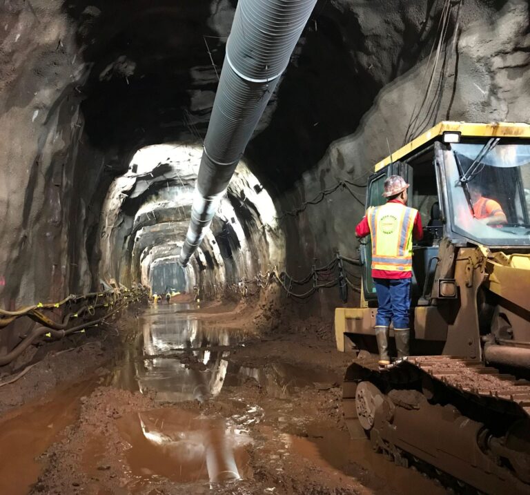 View of South Hartford tunnel under construction