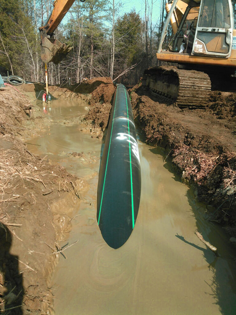 Pulling the pipe HDD