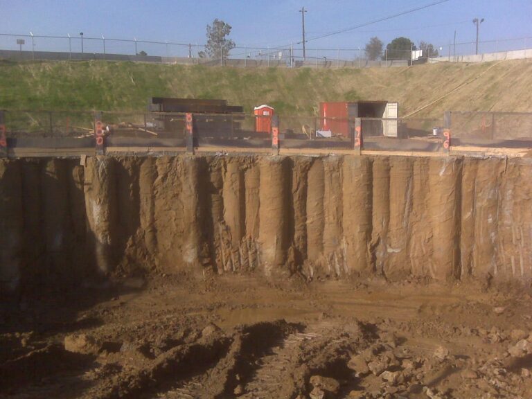 Secant Pile Support of Excavation, South Cobb Tunnel Shaft