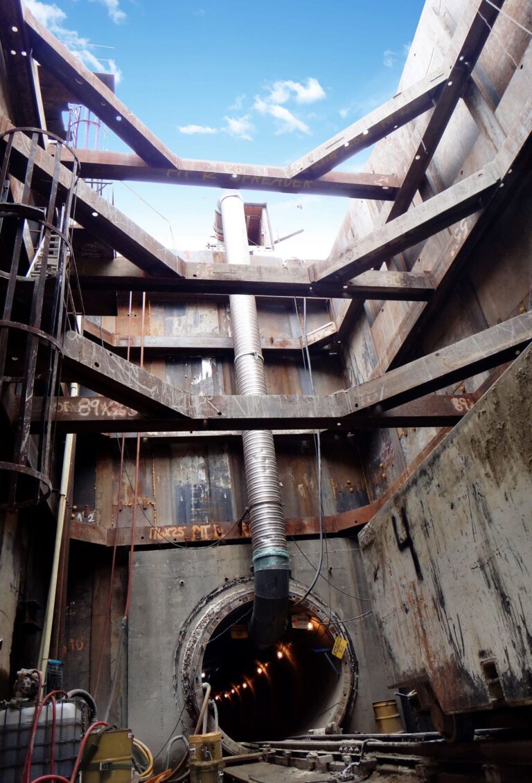 View from bottom of shaft