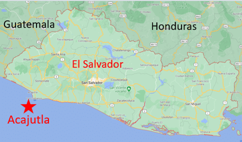 El Salvador Map of Microtunneling Project