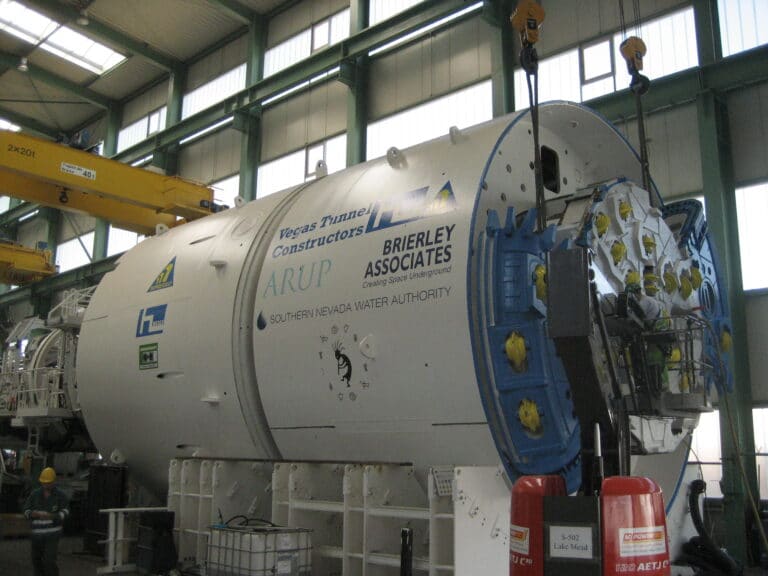 TBM in Shop prior to launching at Lake Mead