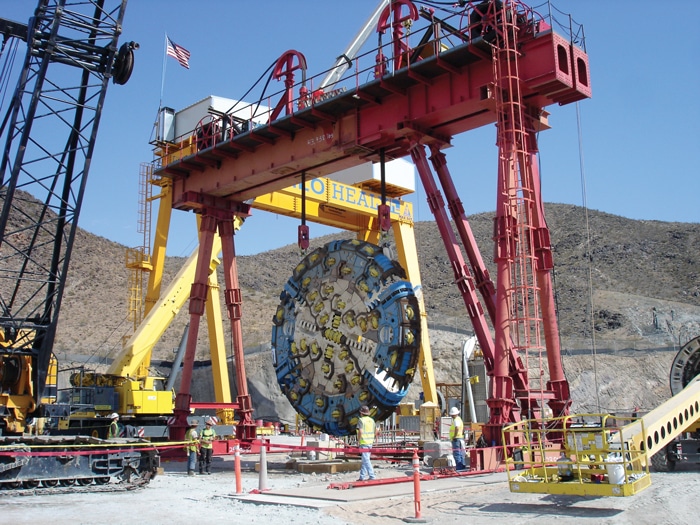 Lake Mead Gantry Crane Above Shaft