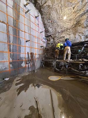 Jefferson Barracks Recovery Tunnel construction