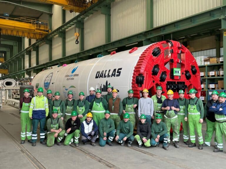 Team from Herrenknecht that built the tunnel boring machine