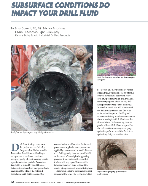 Subsurface conditions impact your drill fluid